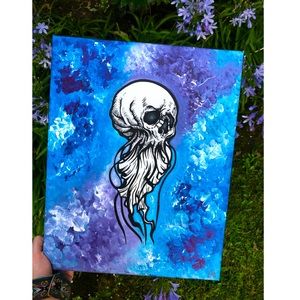 Jellyfish Canvas Painting